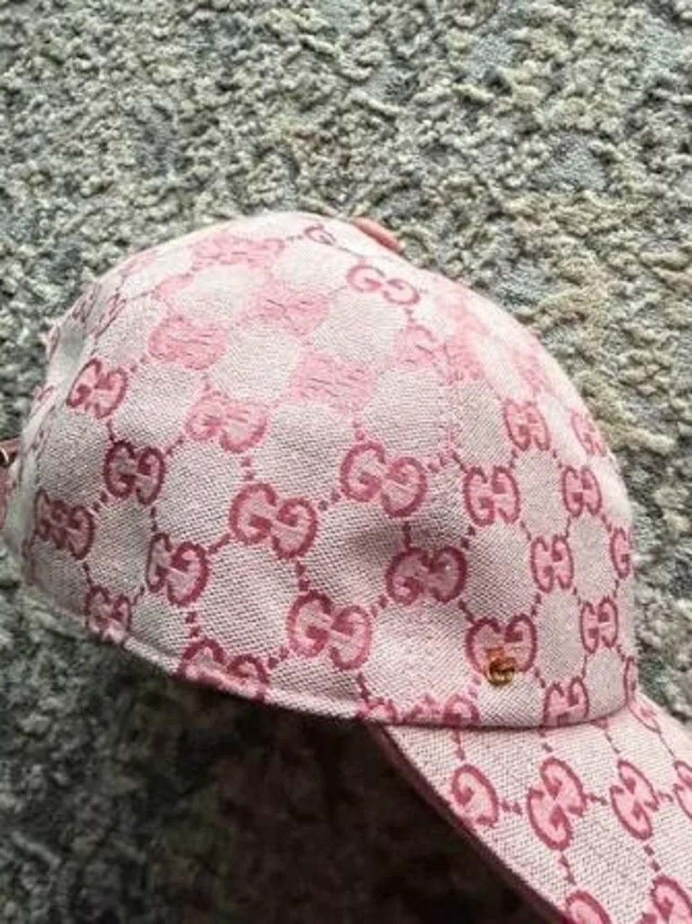 Gucci Pink GG Monogram Men Women Cap